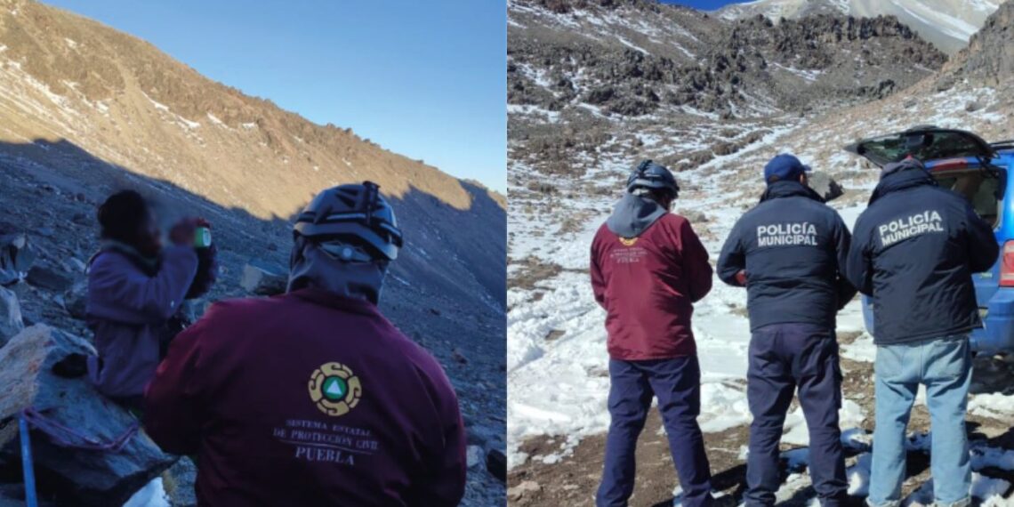 Rescatan a 10 de 11 alpinistas del Pico de Orizaba; aún falta el guía