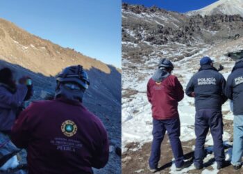 Rescatan a 10 de 11 alpinistas del Pico de Orizaba; aún falta el guía