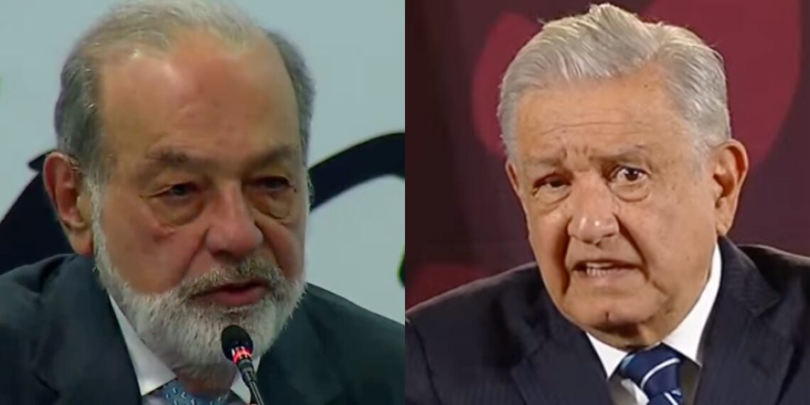 Discrepa AMLO de Slim ante crítica por uso excesivo del Ejército