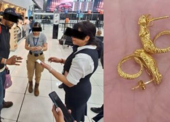 Estadounidense roba aretes de 20 mil pesos en joyería de AICM; lo interceptan en avión