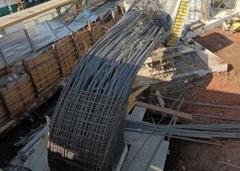 Estructura colapsa en obras del paradero del Metro Santa Martha
