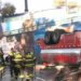 Bomberos vuelcan cuando iban a atender incendio en Azcapotzalco