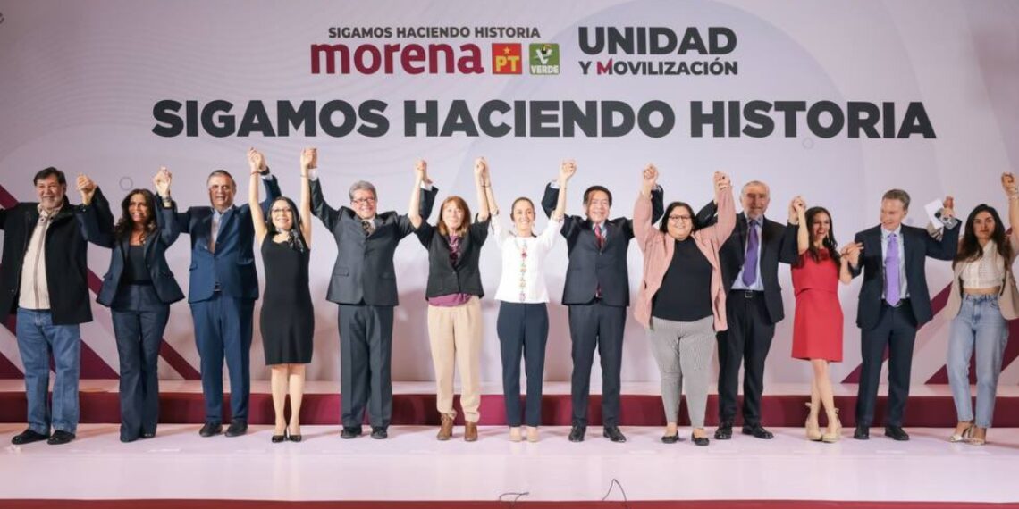 Ebrard, Yáñez y Velasco se unen a campaña de Sheinbaum