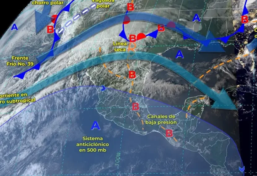 Frente frío 39 provocará caída de nieve, pero seguirá calor