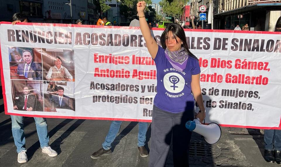 Candidatura al Senado de Inzunza Cázarez, fuera de la ley por acosador sexual: Colectivo feministas