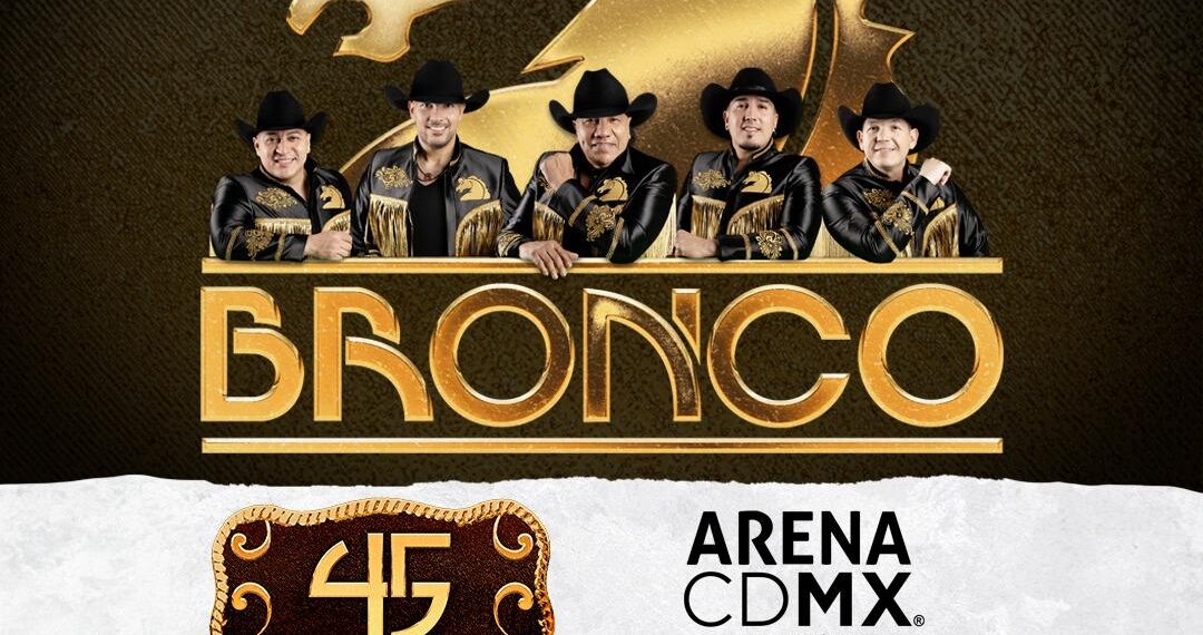Bronco se presentará con 45 en la Arena Monterrey y Arena CDMX