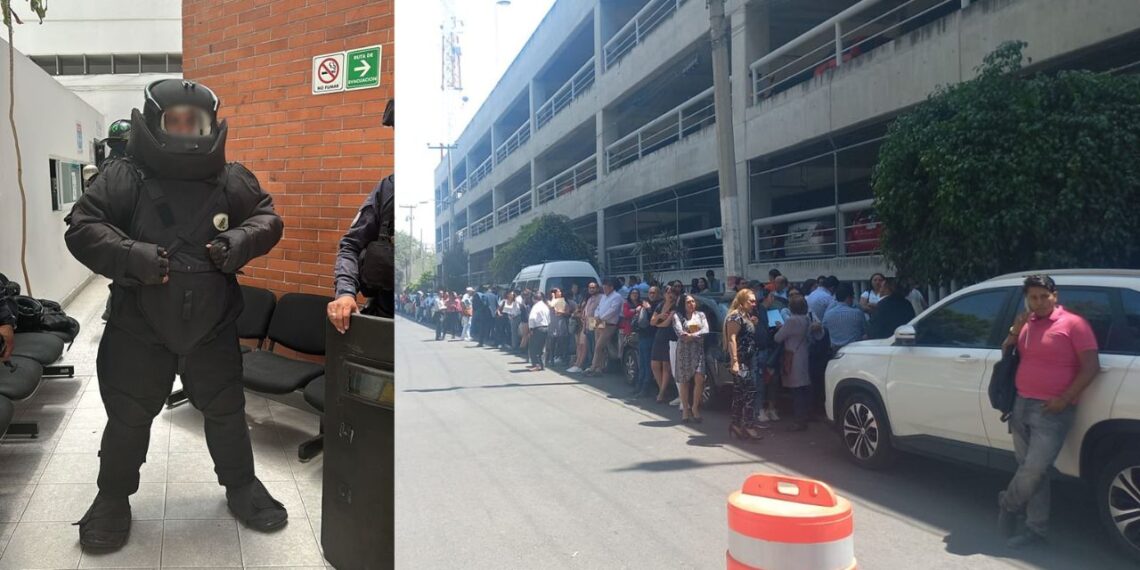 Por amenaza de bomba, desalojan Secretaría del Trabajo de Tlalnepantla