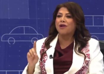 Clara Brugada asegura que los pendones de su campaña son reciclables