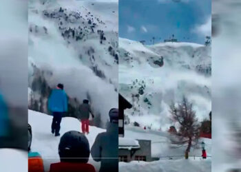 Enorme avalancha sepulta a decenas de personas en famosa estación de ski en Suiza