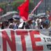 Maestros de la CNTE marchan a SEGOB para denunciar represión en Oaxaca