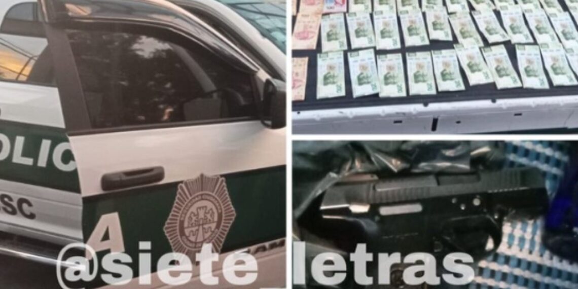 Hallan arma ilegal y 50 mil pesos ocultos en un sector de la SSC en la GAM