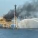Incendio en plataforma de Pemex deja un muerto y 9 heridos