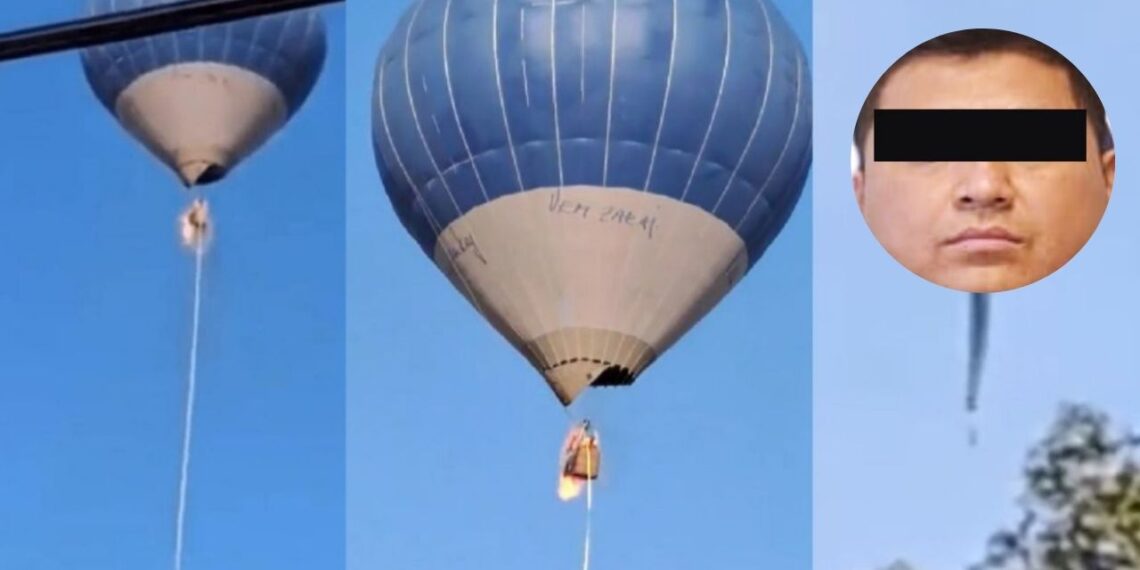 Vinculan a proceso a empleado por accidente fatal en globo aerostático en Teotihuacán