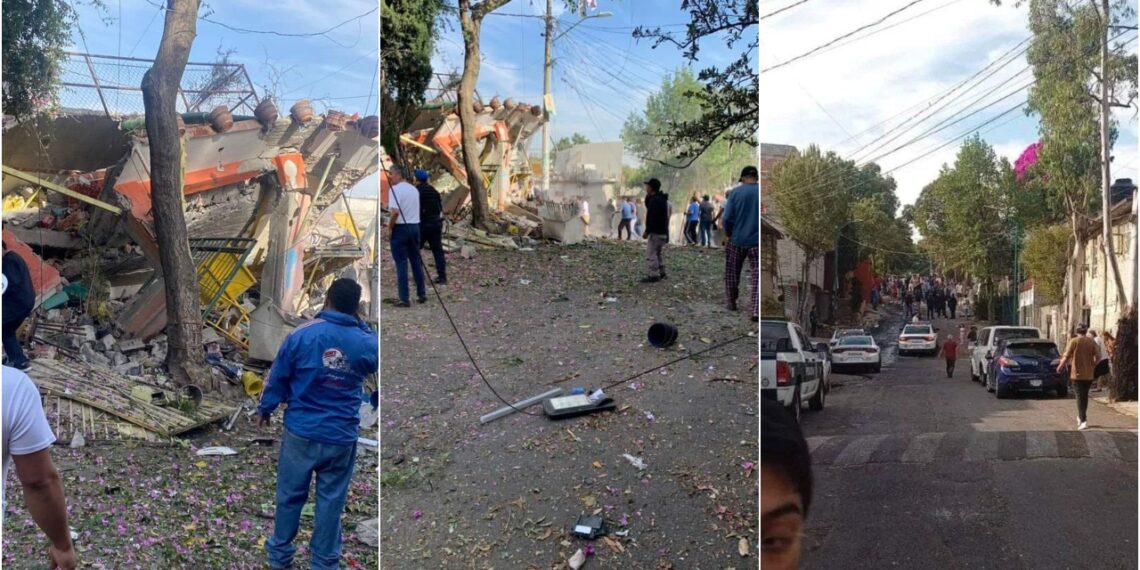 Estalla vivienda por acumulación de gas en Tlalpan; desalojan Conalep cercano