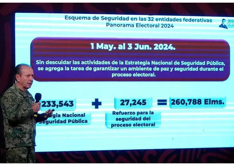Elecciones 2024 estarán blindadas con 260 mil 788 elementos de seguridad: Marina