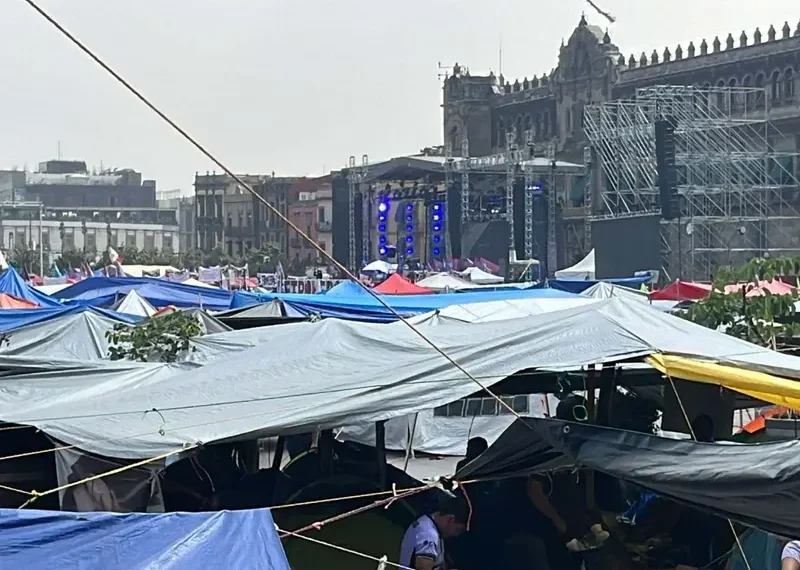 Cierran calles alrededor del Zócalo CDMX por cierre de campaña de Sheinbaum