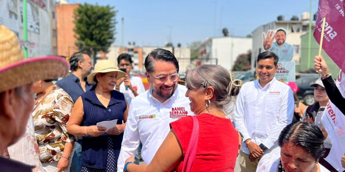 A la cabeza va campaña de Daniel Serrano en Izcalli: Anuncia gratuidad en nivel medio