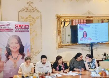 Frente a notario, Clara Brugada asienta no tener cuentas en el extranjero e invita a líderes de oposición a sumarse al proyecto de la 4T