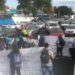 Realizan bloqueo en ambos sentidos de la Calzada de Tlalpan