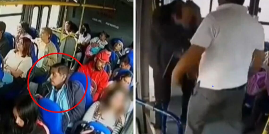 Chofer de autobús enfrenta a acosador sexual en Edomex