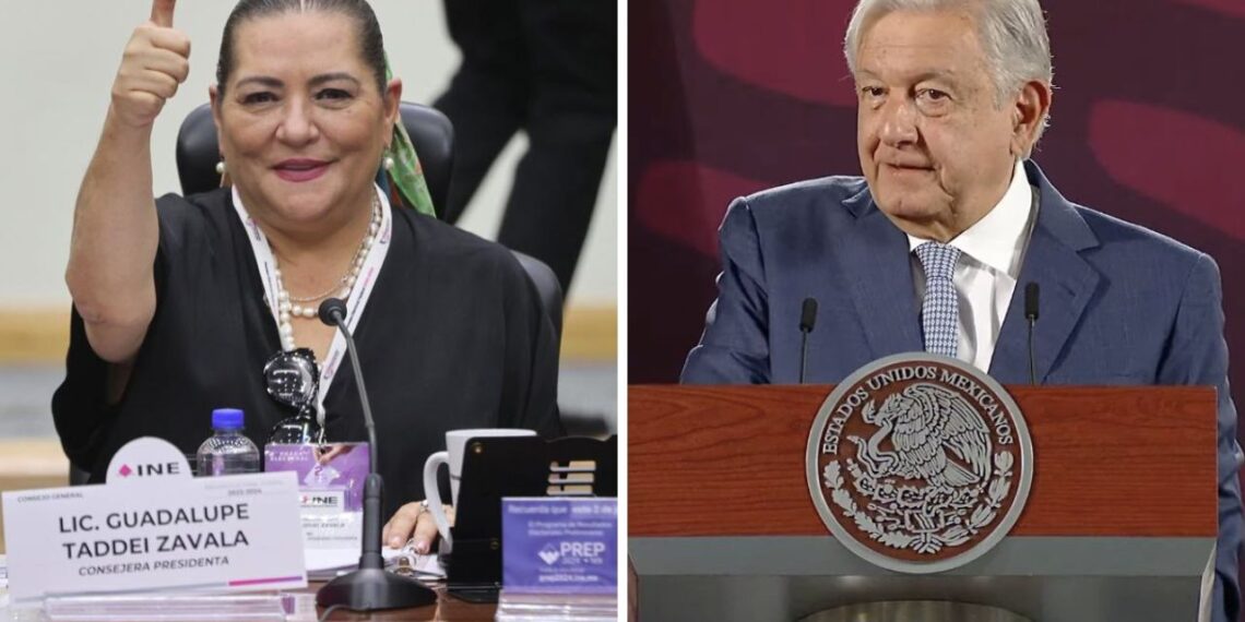 AMLO elogia gestión de Guadalupe Taddei en el INE durante elecciones