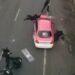 Taxista embiste a policías durante protesta en Insurgentes Sur