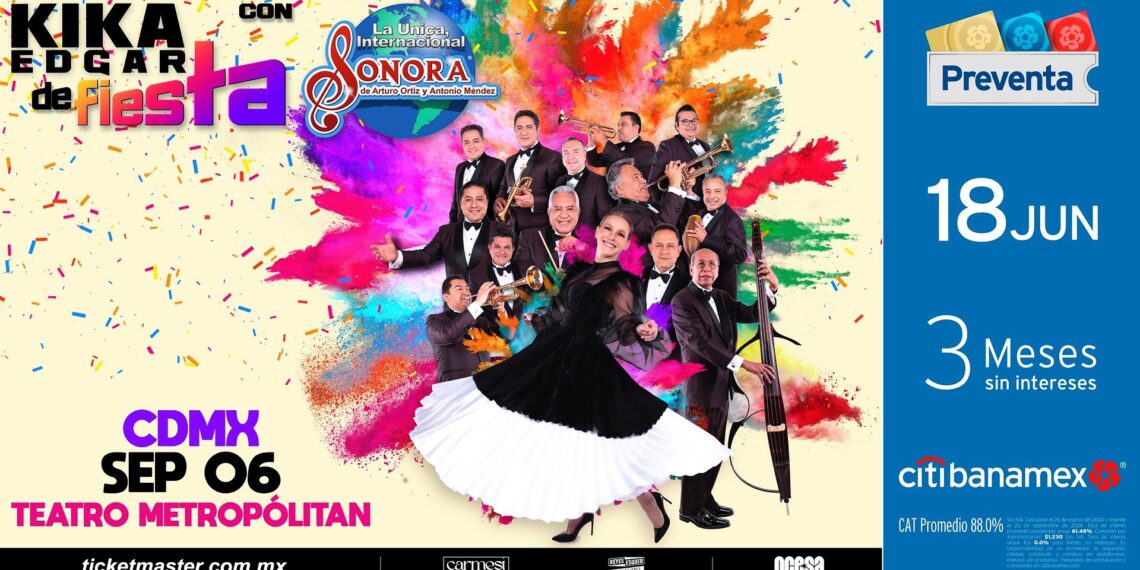 Kika Edgar anuncia show con La Única Internacional Sonora