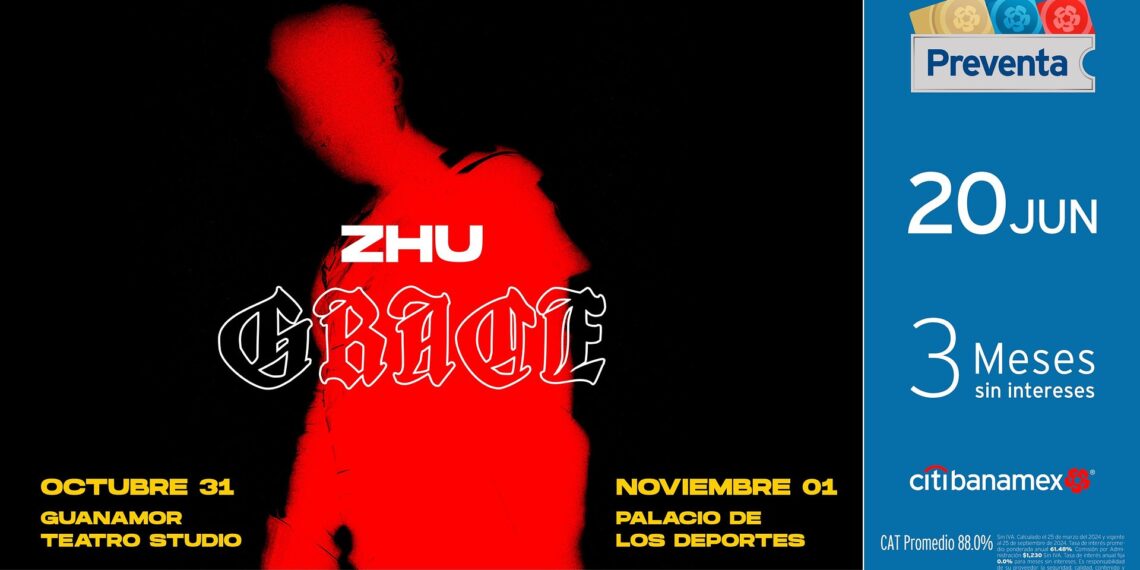 Zhu se presentará en Ciudad de México y Guadalajara