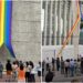 Sindicato del Infonavit rompe banderas LGBTI+ colgadas en oficinas