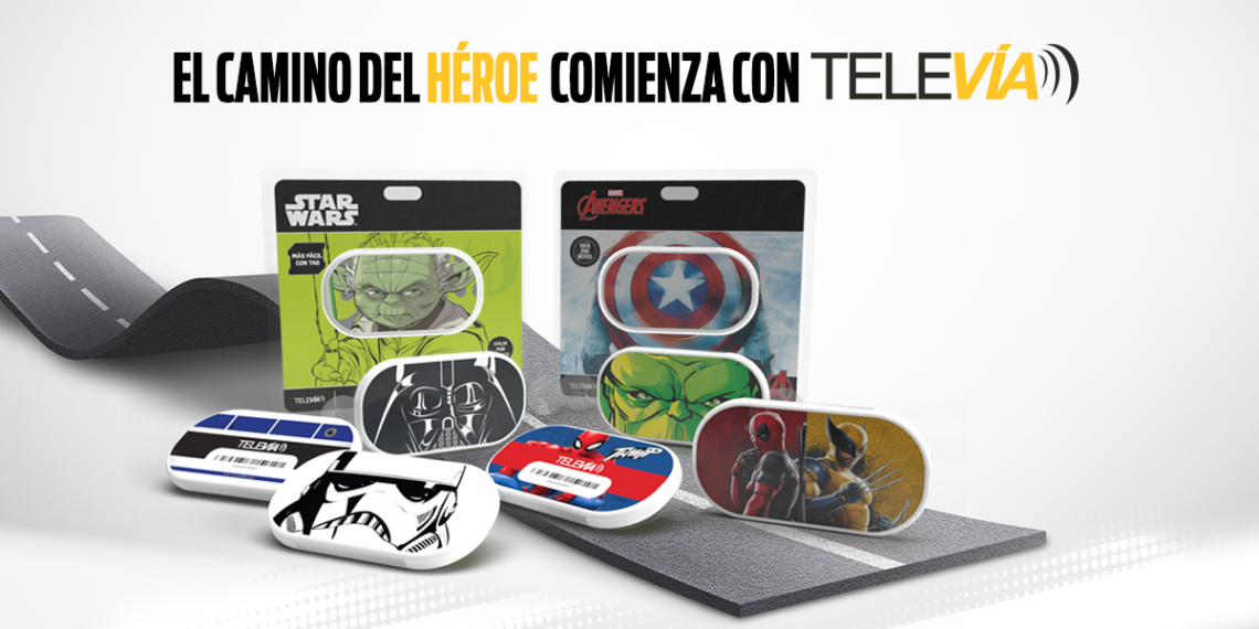 TeleVía lanza nuevas ediciones especiales de tags con Marvel y Star Wars