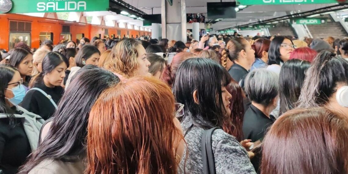 Metro CDMX implementa avance lento de trenes por lluvia