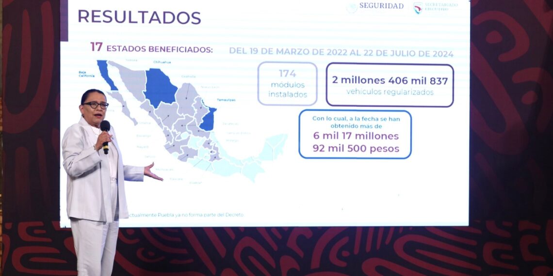 Se han regularizado más de 2 millones de vehículos usados: Rosa Icela Rodríguez