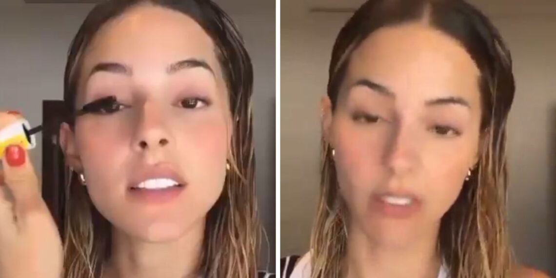 Maquillándose Mariana Rodríguez acepta su derrota para la alcaldía de Monterrey