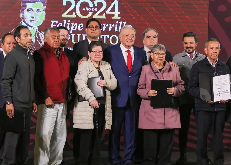 López Obrador da ‘banderazo’ a Fondo de Pensiones; 280, los primeros beneficiarios