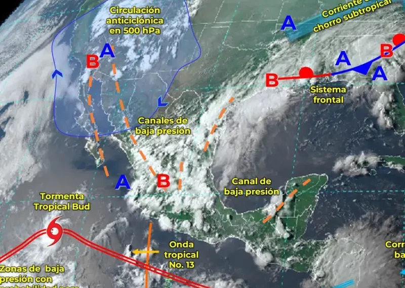 Se esperan lluvias, rayos y granizo