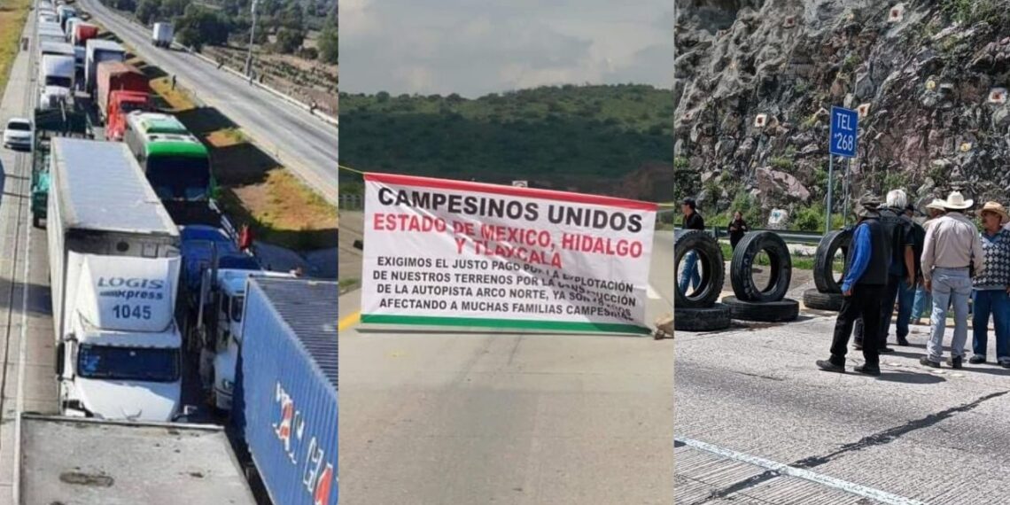 Bloqueo de ejidatarios en Arco Norte se mantiene por segundo día consecutivo