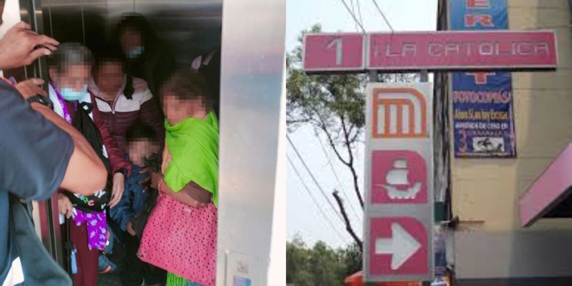 6 personas quedan atrapadas en un elevador de la Línea 1