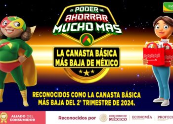 Profeco reconoce a Bodega Aurrera por mantener el precio promedio más bajo de la canasta básica durante el primer semestre de 2024