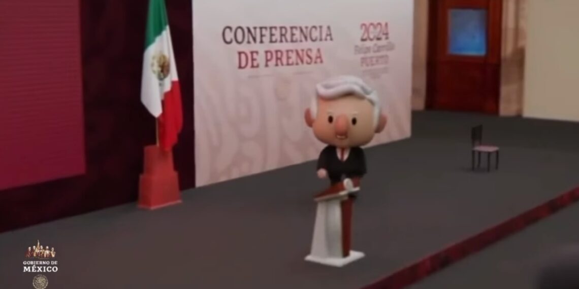 Estrenan intro animada en la mañanera de AMLO