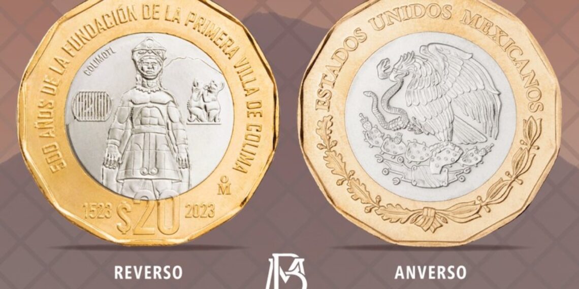Banxico presenta y presume nueva moneda de 20 pesos alusiva a Colima