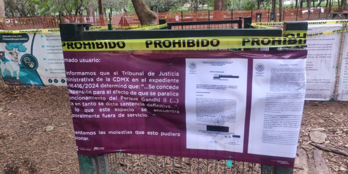 Vecinos exigen la reapertura de parque para perros en Polanco