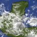 Prevén lluvias intensas con actividad eléctrica en la Península de Yucatán