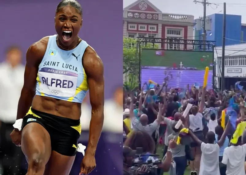 Santa Lucía se conmociona al vivir histórico oro de Julien Alfred