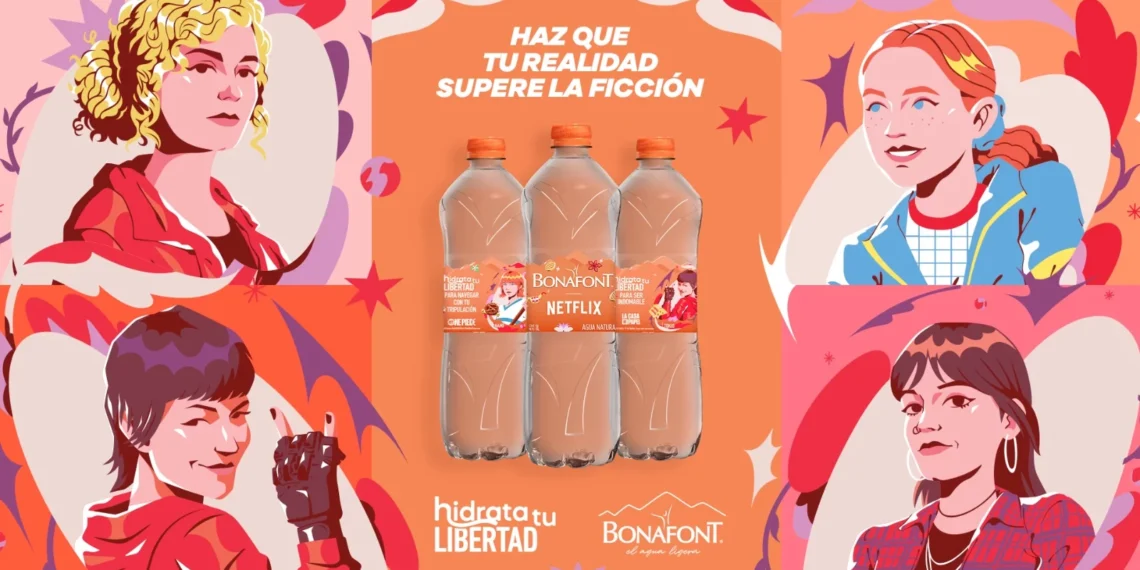 Bonafont celebra la libertad y la autenticidad a través de tus personajes favoritas de Netflix