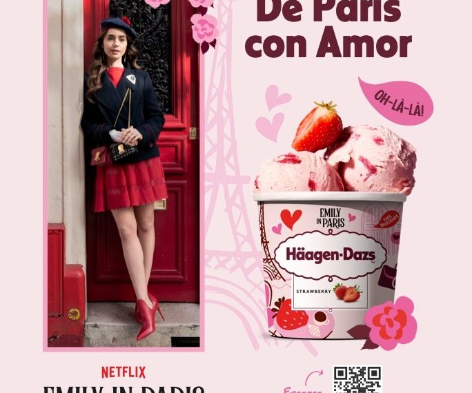 Häagen-Dazs  lanza en México helado edición limitada “Emily en París”