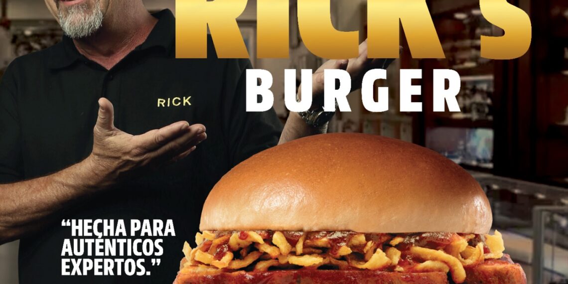 ¡Oye Rick, mira lo que tengo! la nueva y deliciosa Rick’s Burger Llega a Carl’s Jr., desde “El precio de la Historia”