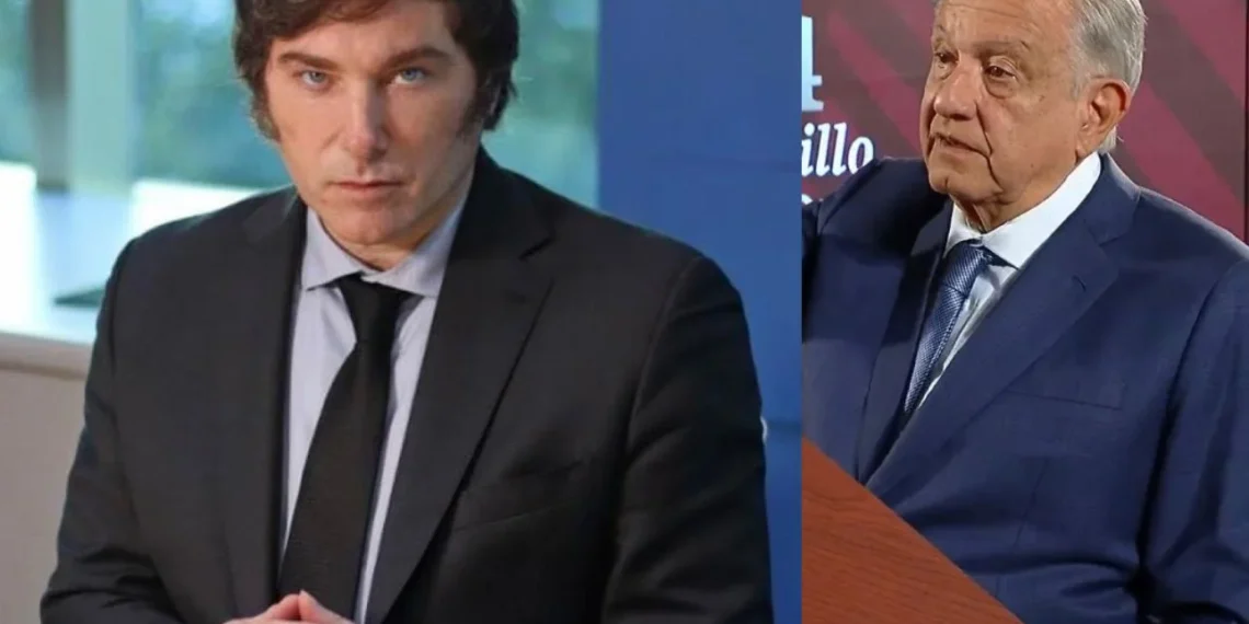 López Obrador descarta reunirse con presidente de Argentina, Javier Milei en su visita a México