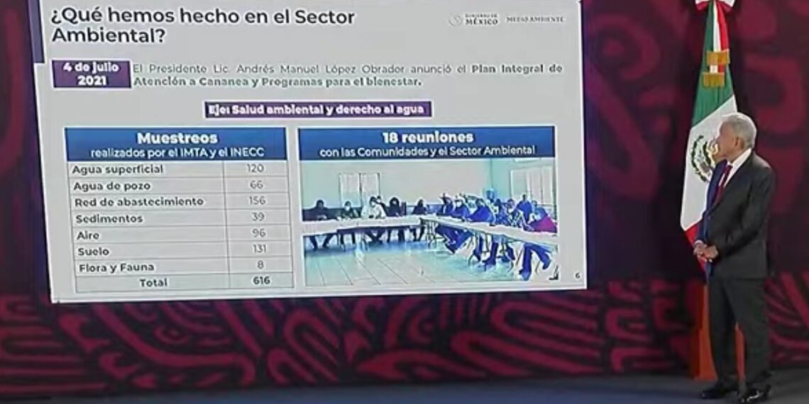AMLO promete dar seguimiento a contaminación de río Sonora: “No habrá carpetazo”