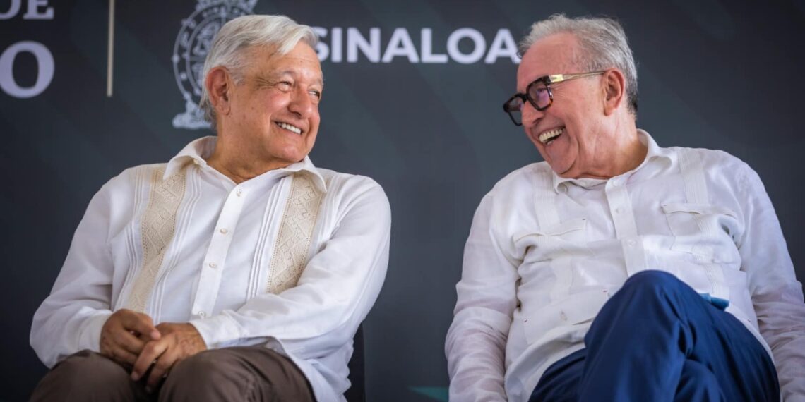 Celebra AMLO “valor civil” de Rubén Rocha ante dicho de “El Mayo” Zambada