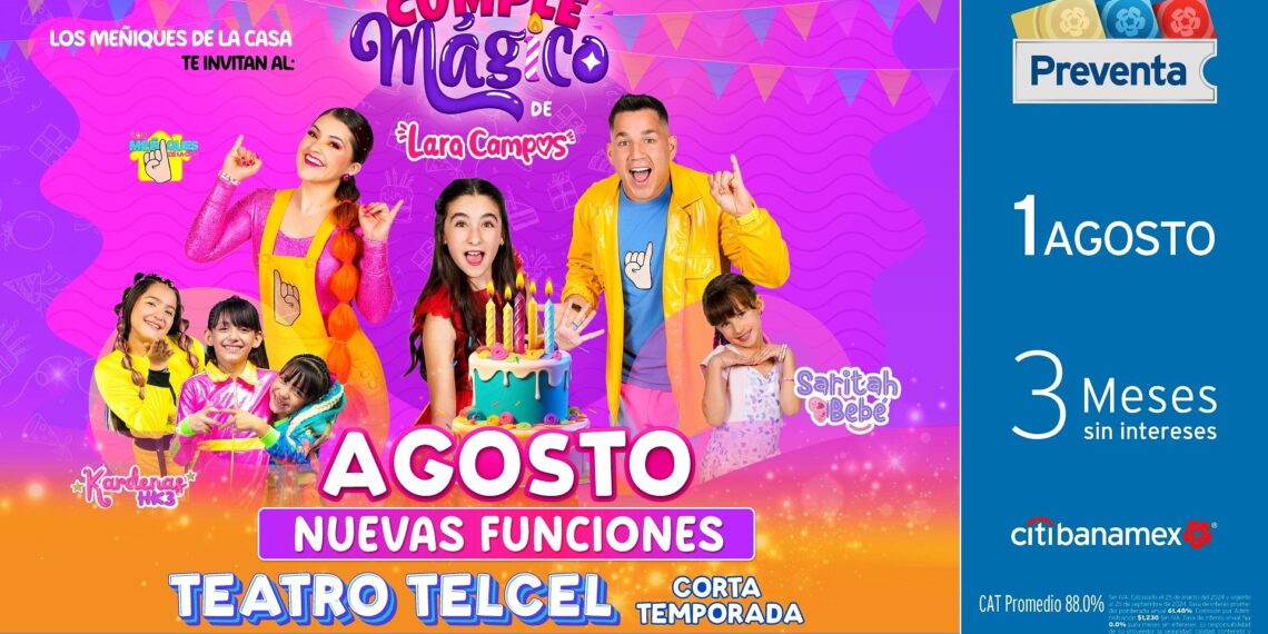 Nuevas fechas del Cumple Mágico de Lara Campos